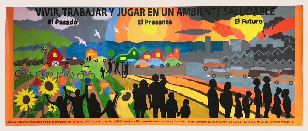 community resilience mural project by ALAS to inform the City of Half Moon Bay Climate Action and Adaptation Plan